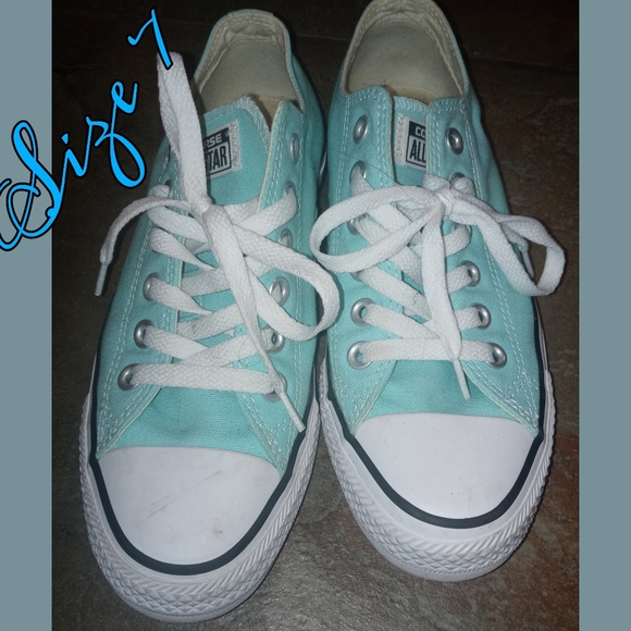 Light Blue Converse - Picture 2 of 5